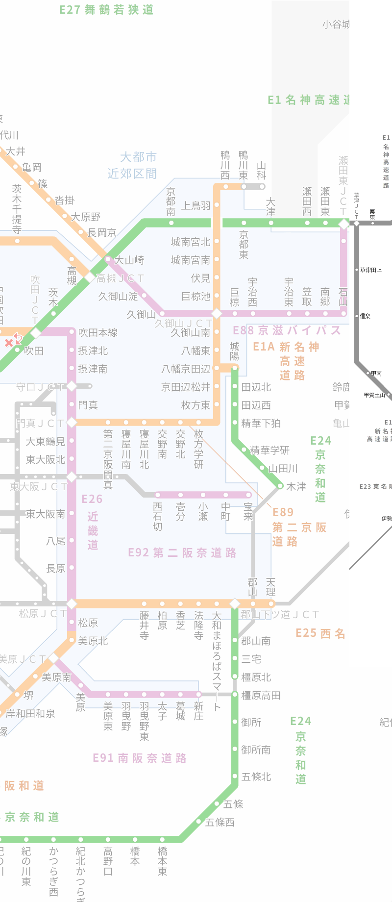 路線マップからicを選ぶ 料金 ルート検索 高速道路 高速情報はnexco 中日本
