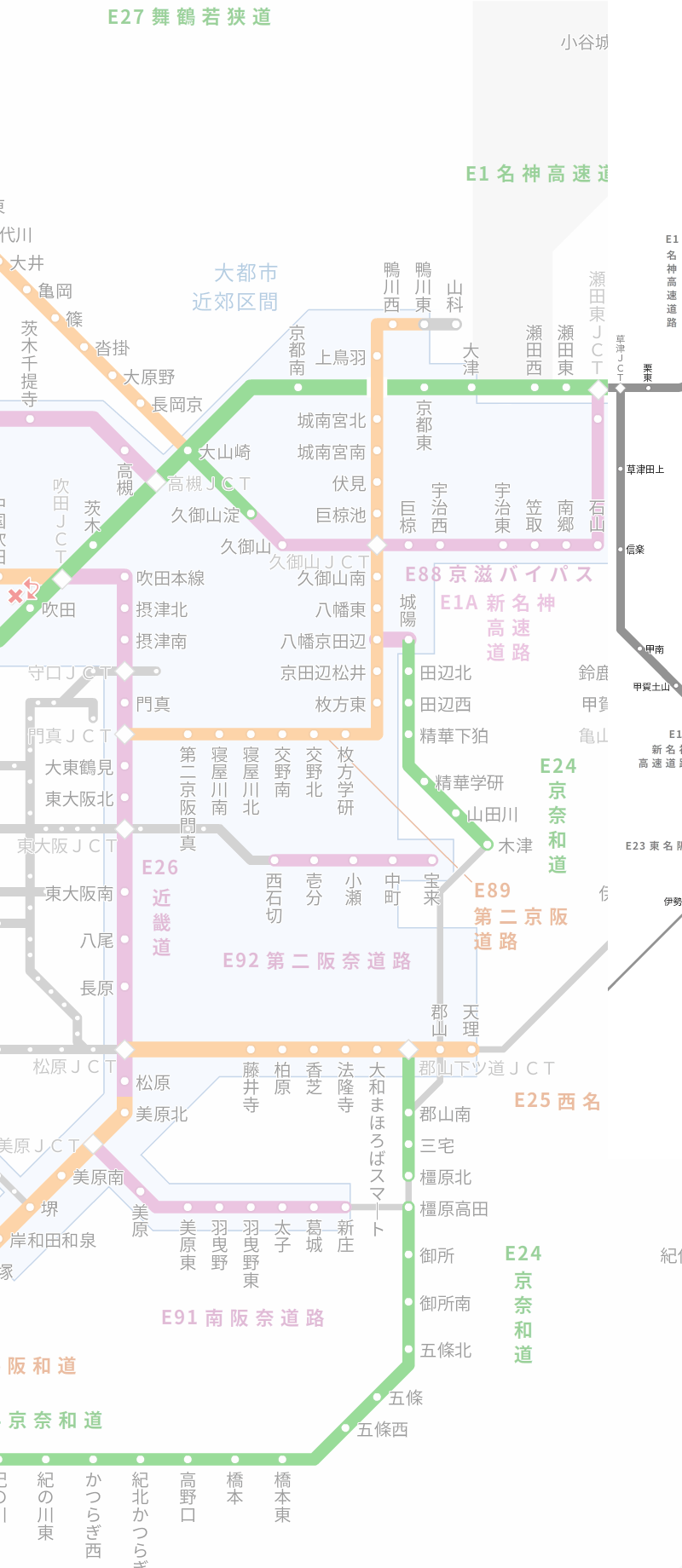 道路 地図 高速 道の駅、サービスエリア、パーキングエリアと高速道路マップ